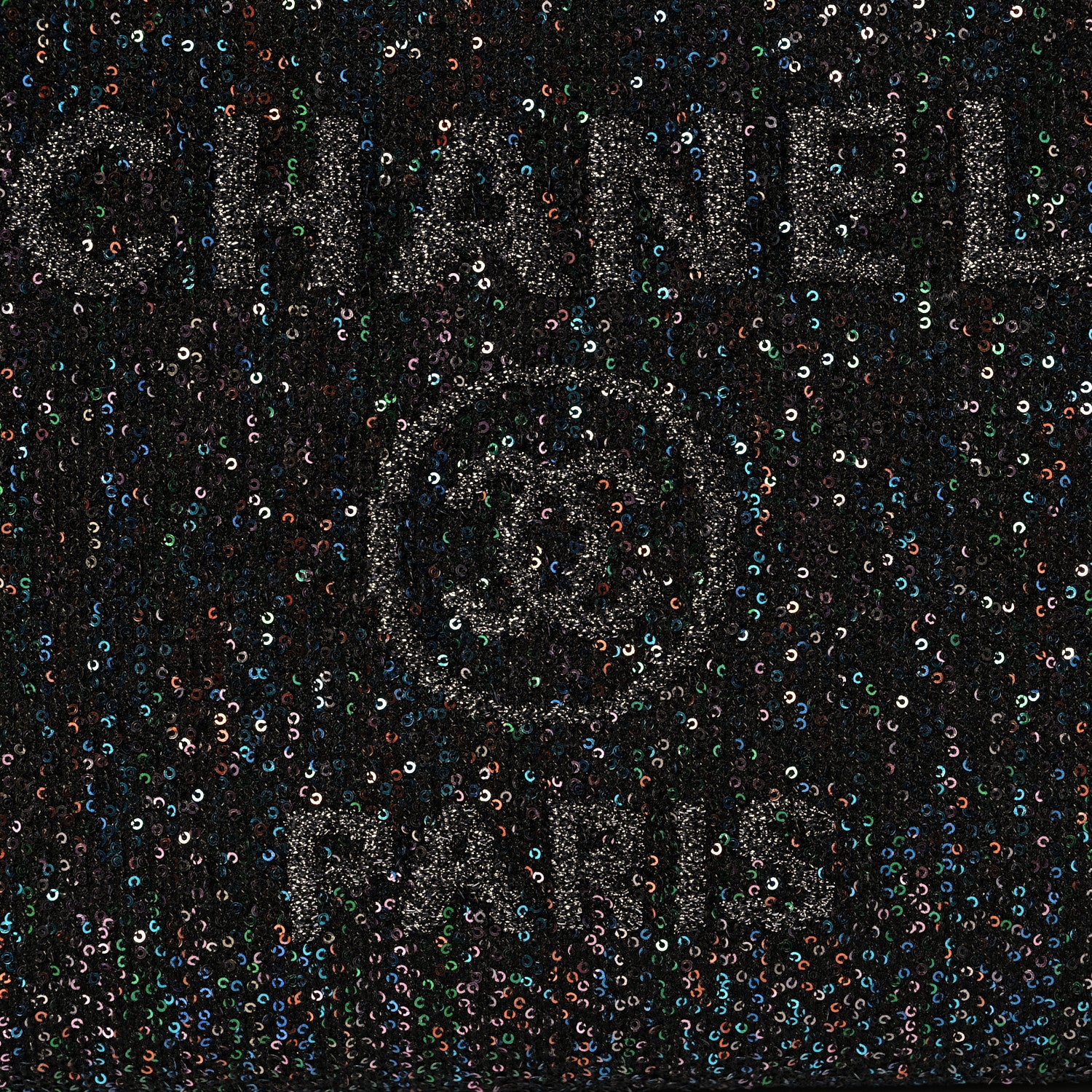 Chanel Calfskin Sequin Small Deauville Tote Black 7 of 9