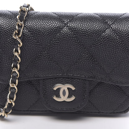 Chanel Caviar Quilted Flap Chain Waist Bag Black 11 of 11