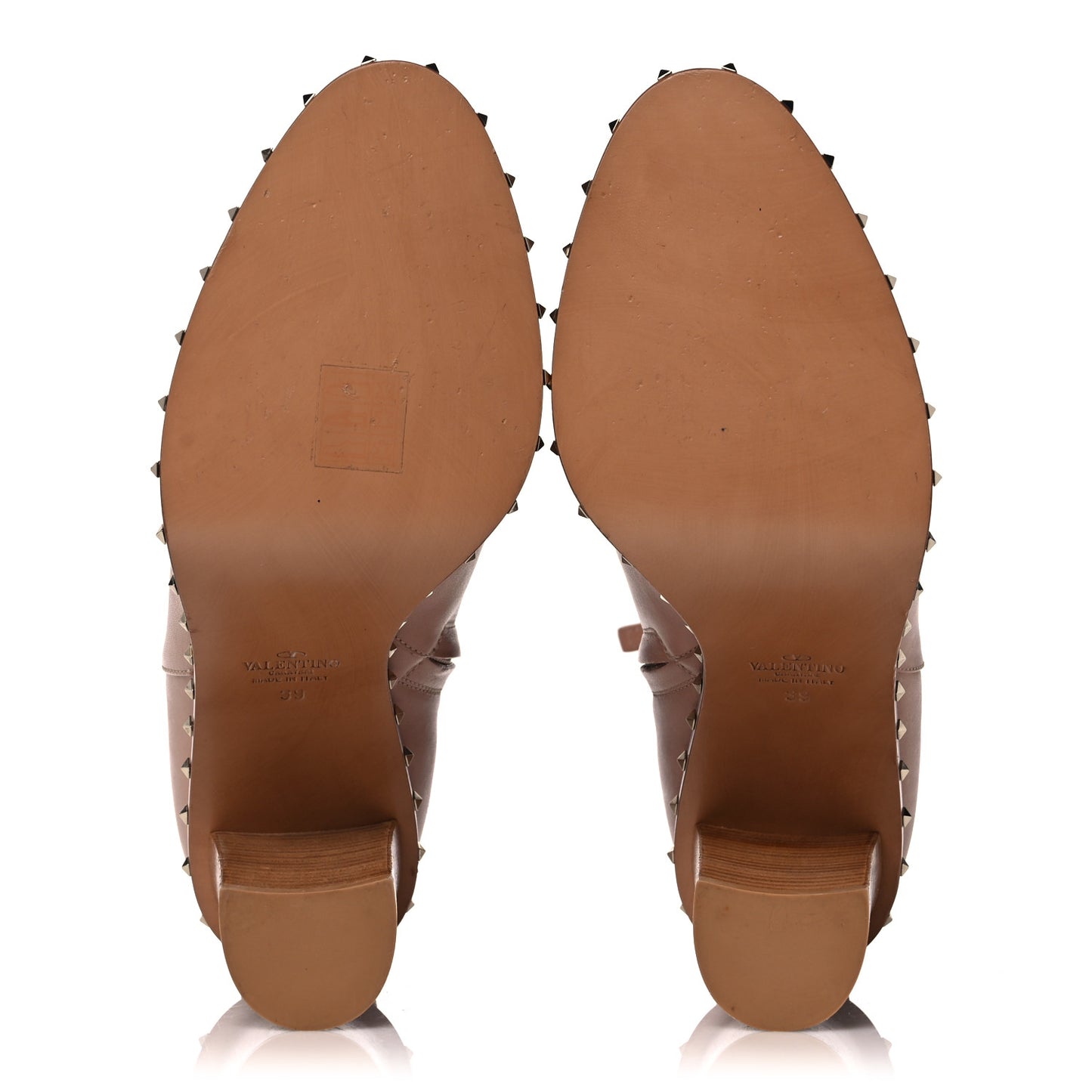 Nappa Soul Rockstud 90mm Ankle Boots 39 Skin Sorbet