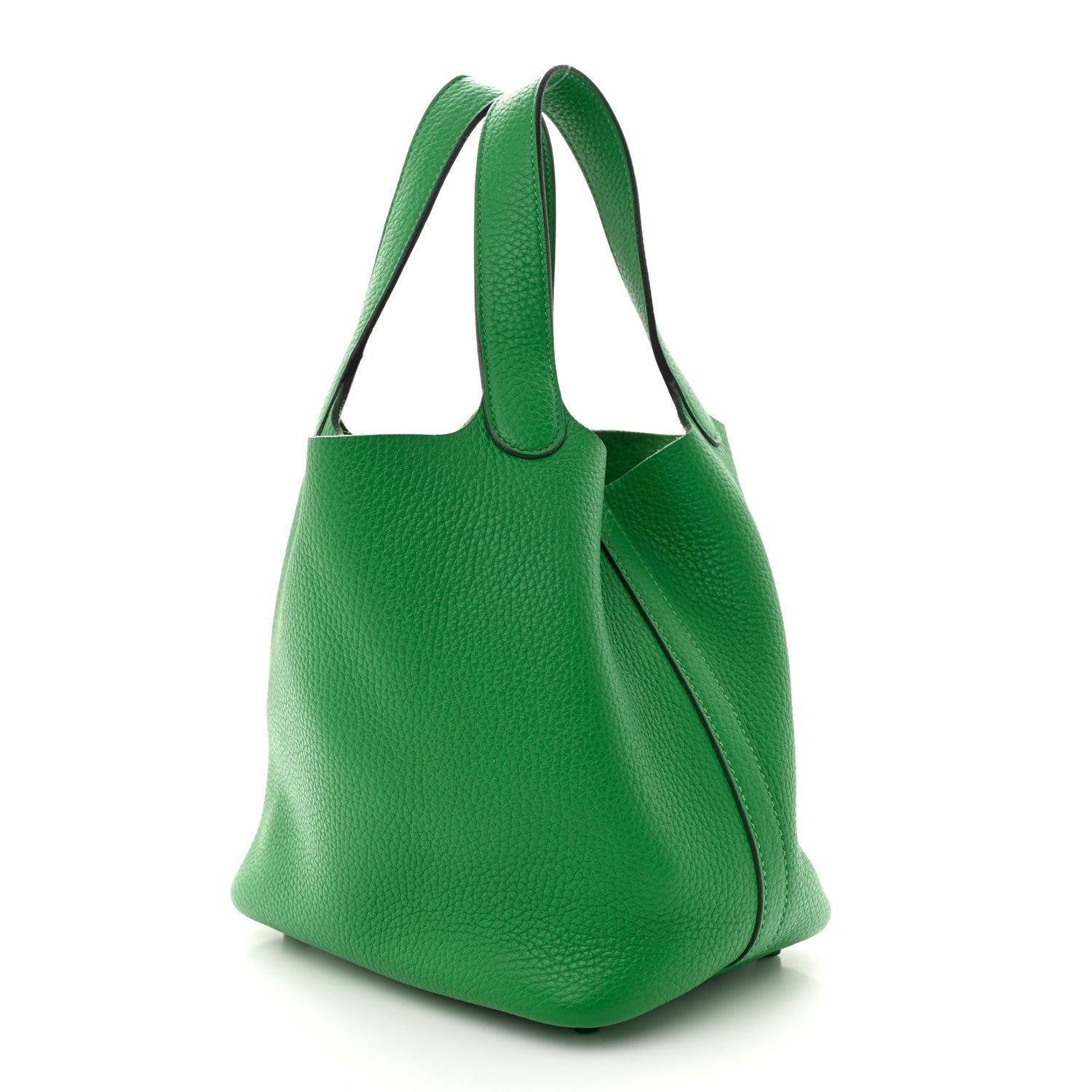 Hermes Taurillon Clemence Monochrome Picotin Lock 18 PM Bambou 3 of 10