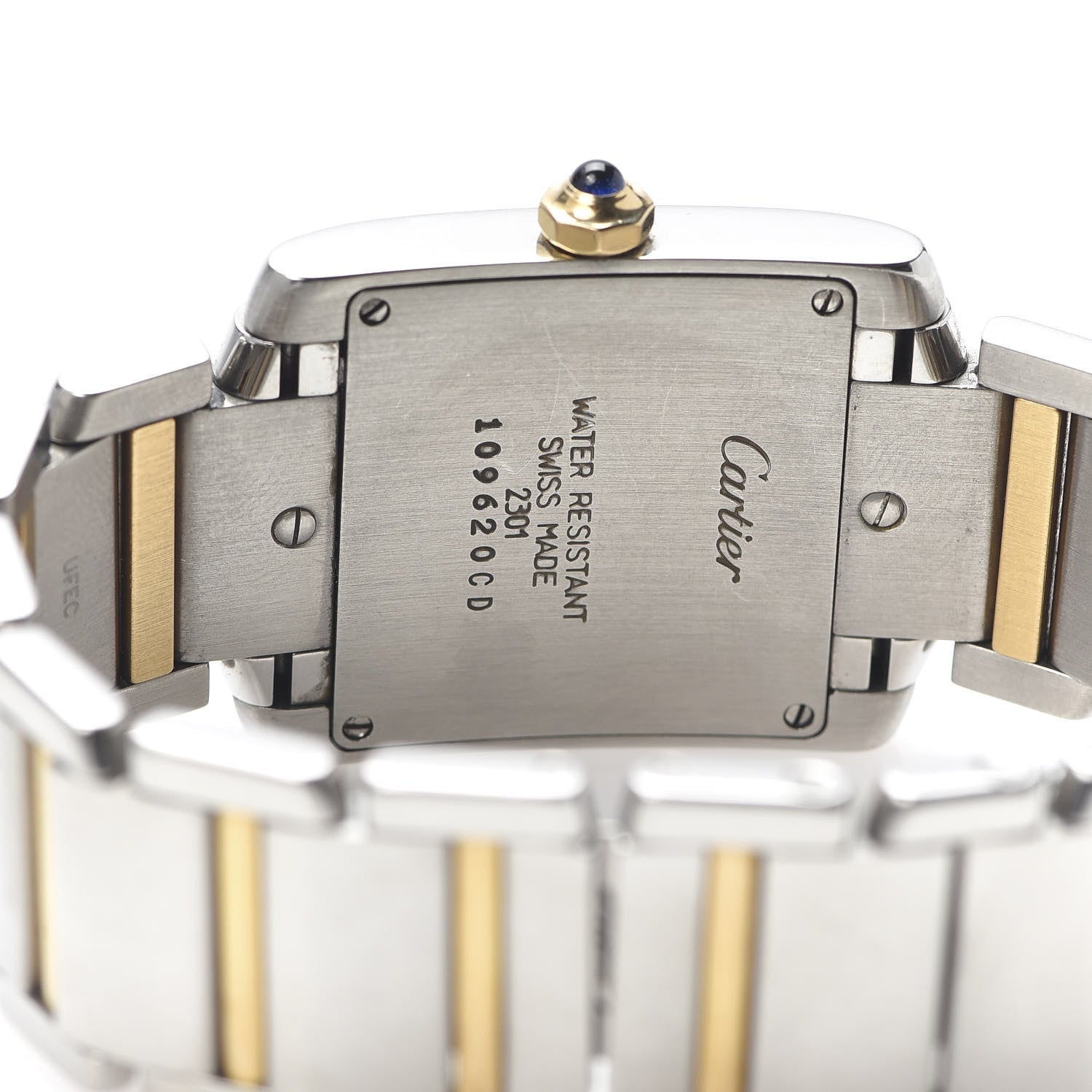Cartier Stainless Steel 18K Yellow Gold 25mm Tank Francaise Quartz Watch 5 of 6