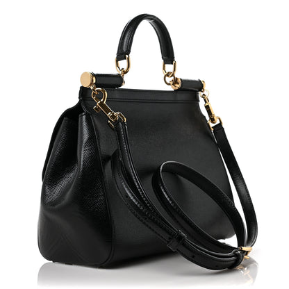 Dolce & Gabbana Dauphine Medium Miss Sicily Satchel Black 3 of 8