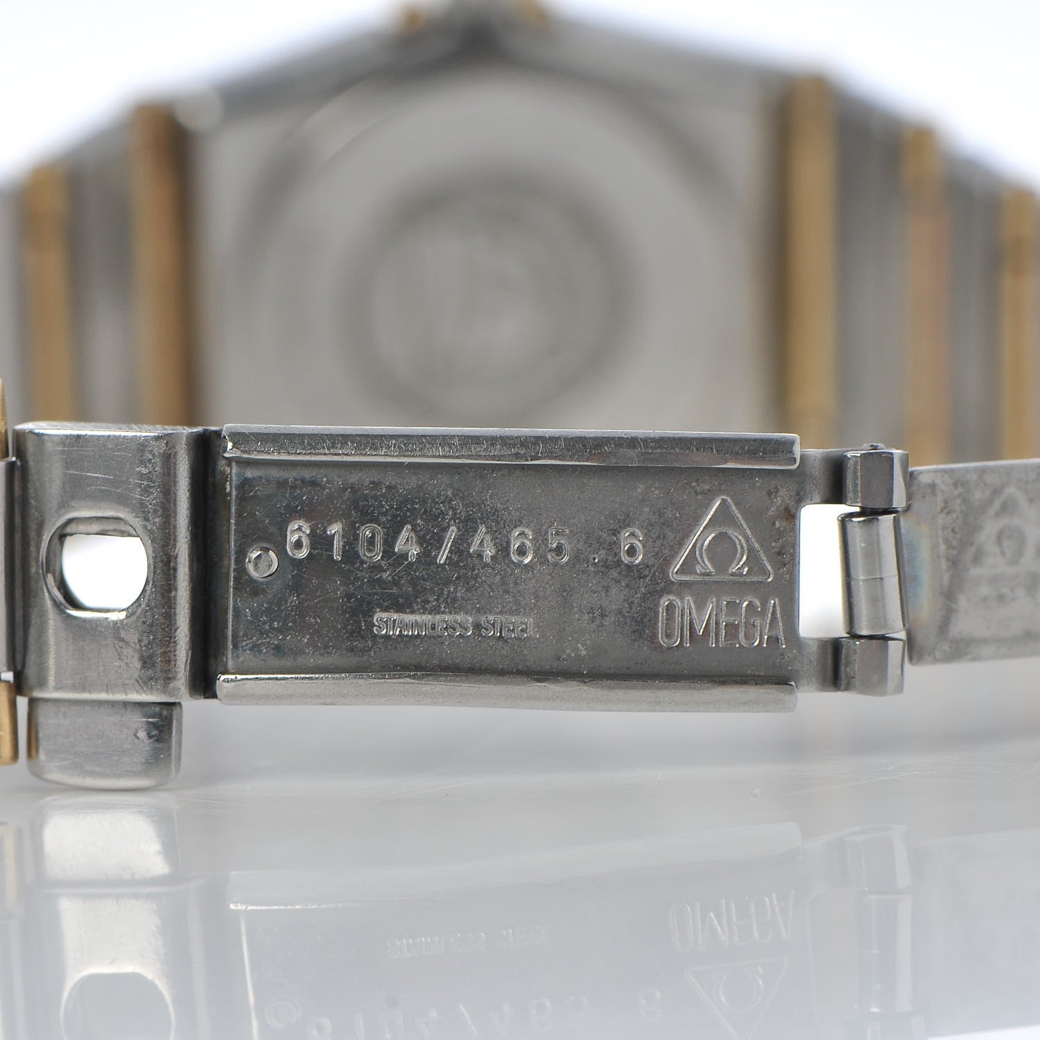 Omega Stainless Steel 18K Yellow Gold Diamond Bezel 22mm Constellation Quartz Watch Champagne 895.1080.1 3 of 9