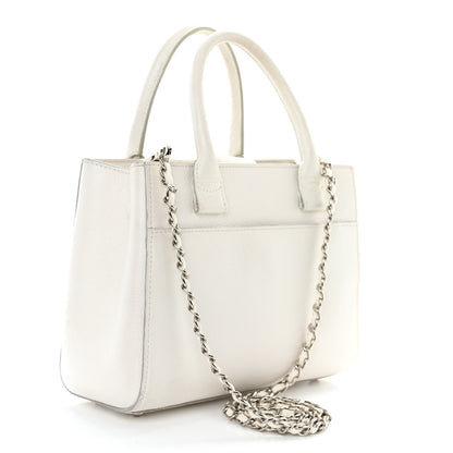 Chanel Grained Calfskin Mini Neo Executive Shopper Tote White 3 of 14
