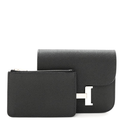 Hermes Epsom Constance Slim Wallet Black 2 of 8