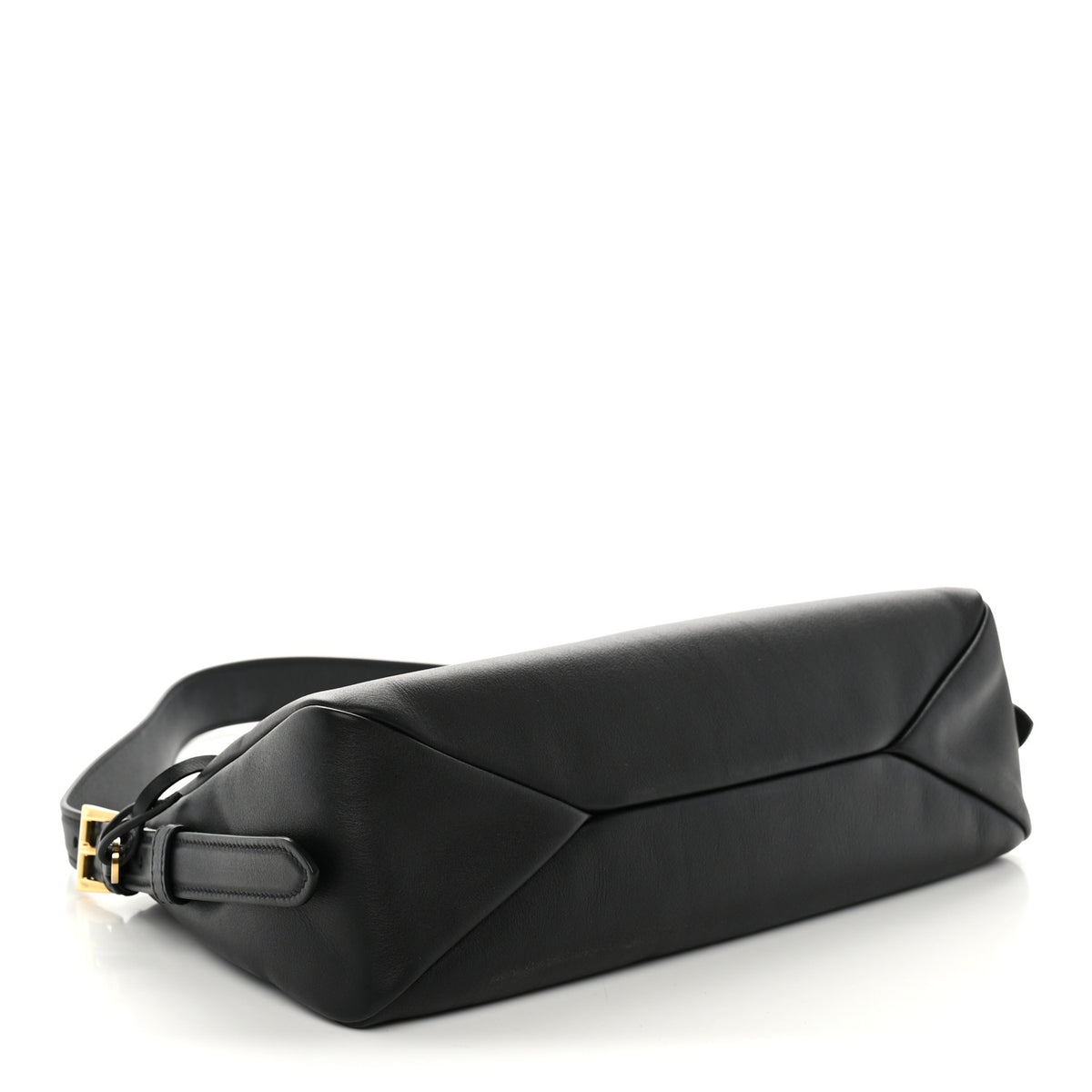 Prada Soft Calfskin Medium Aimee Shoulder Bag Black 4 of 9