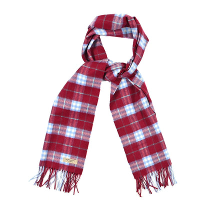 Burberry Cashmere Vintage Check Scarf Damson Pink 1 of 4
