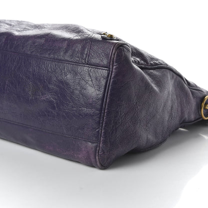 Balenciaga Agneau Classic Gold Hardware Velo Dark Violet 8 of 13