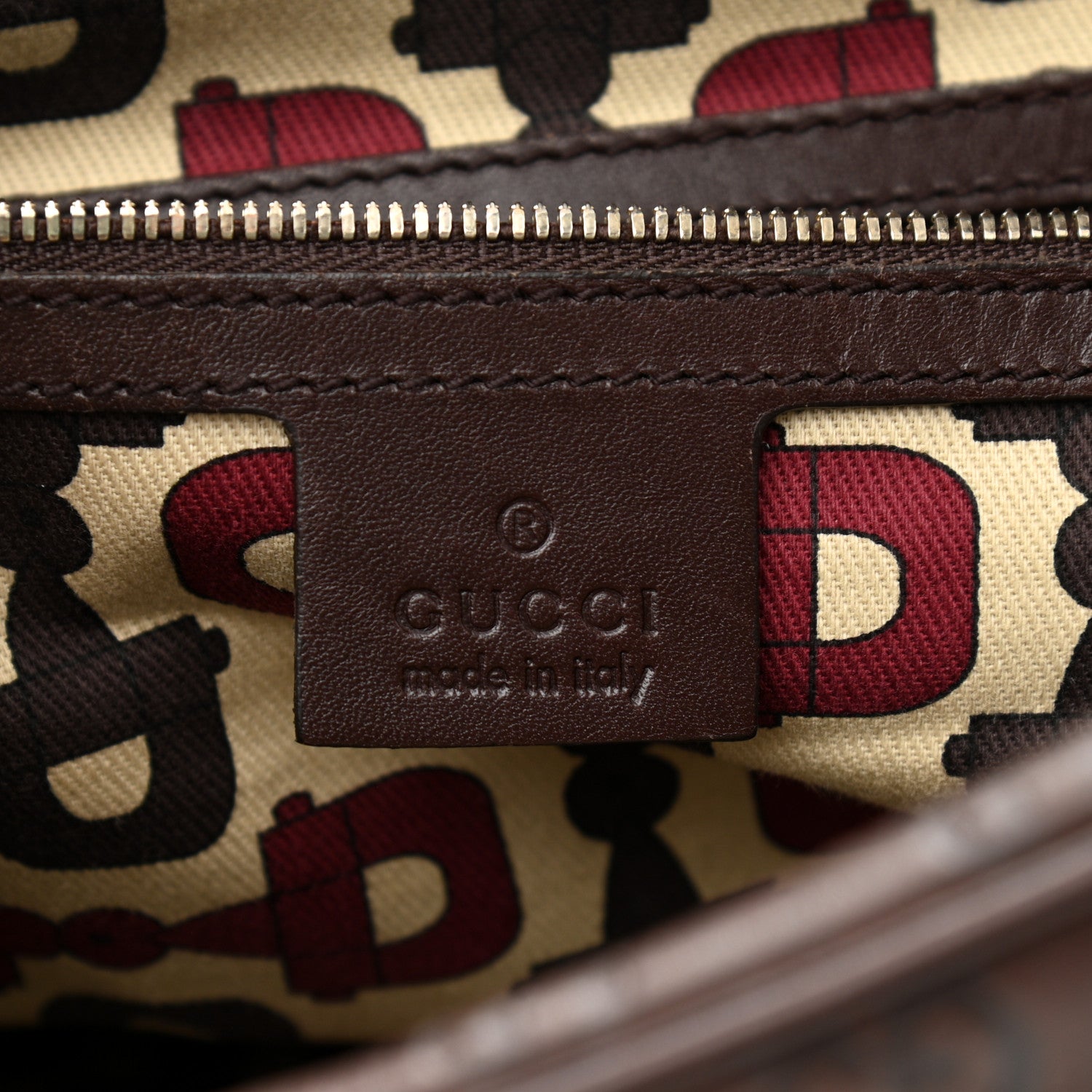 Gucci Guccissima Large Wave Boston Dark Brown 5 of 12