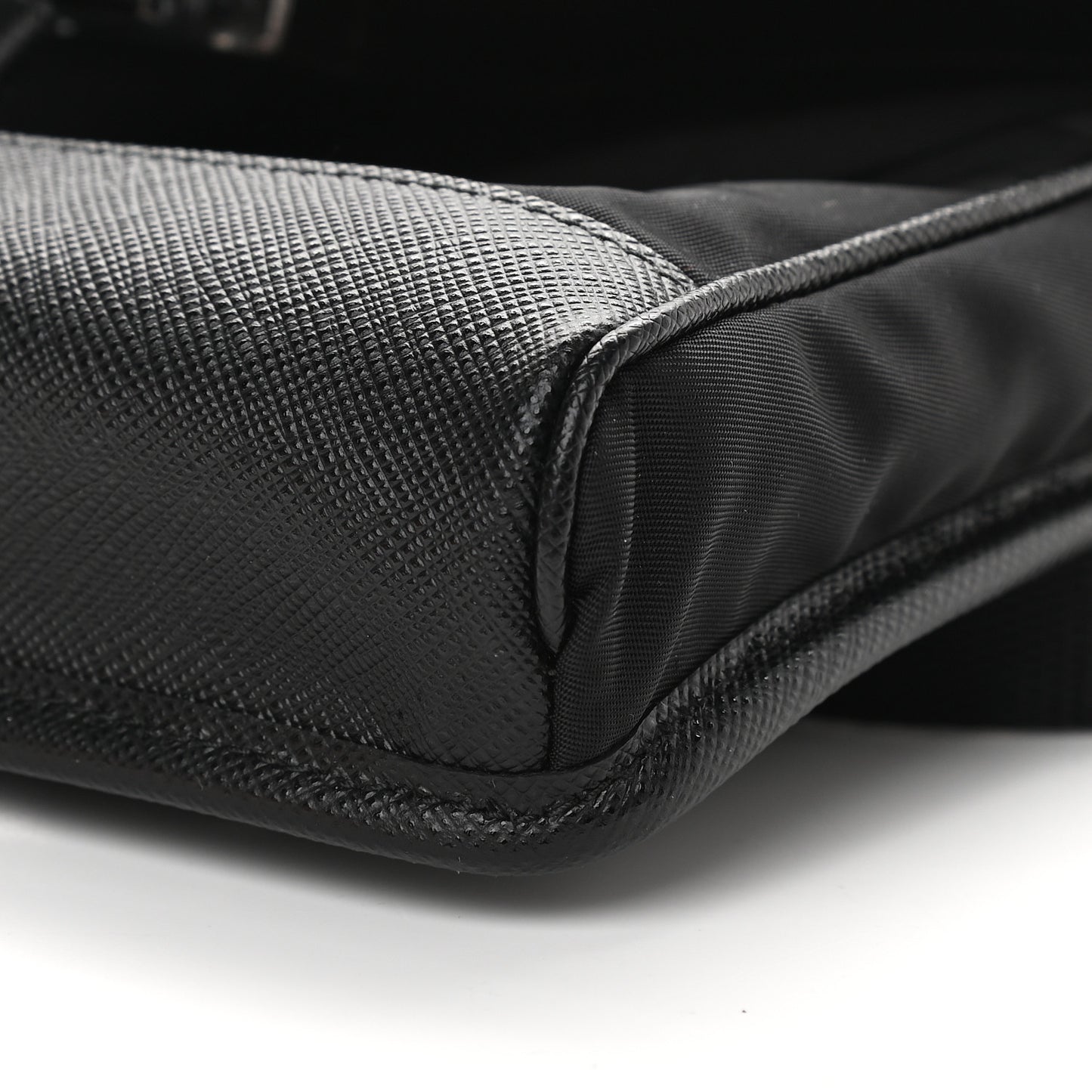 Re-Nylon Saffiano Smartphone Case Crossbody Black