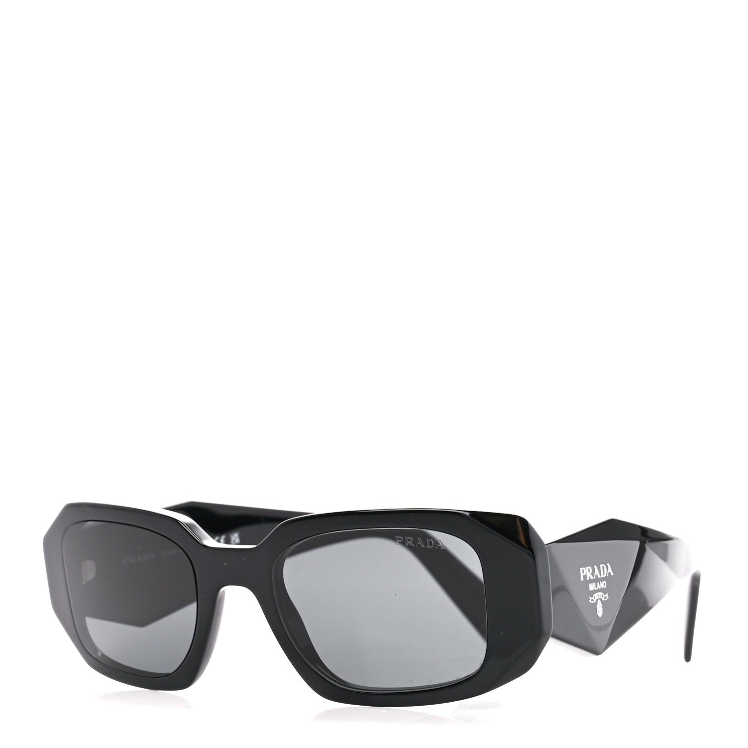 Prada Acetate Symbole Sunglasses SPR 17W Black 1 of 8