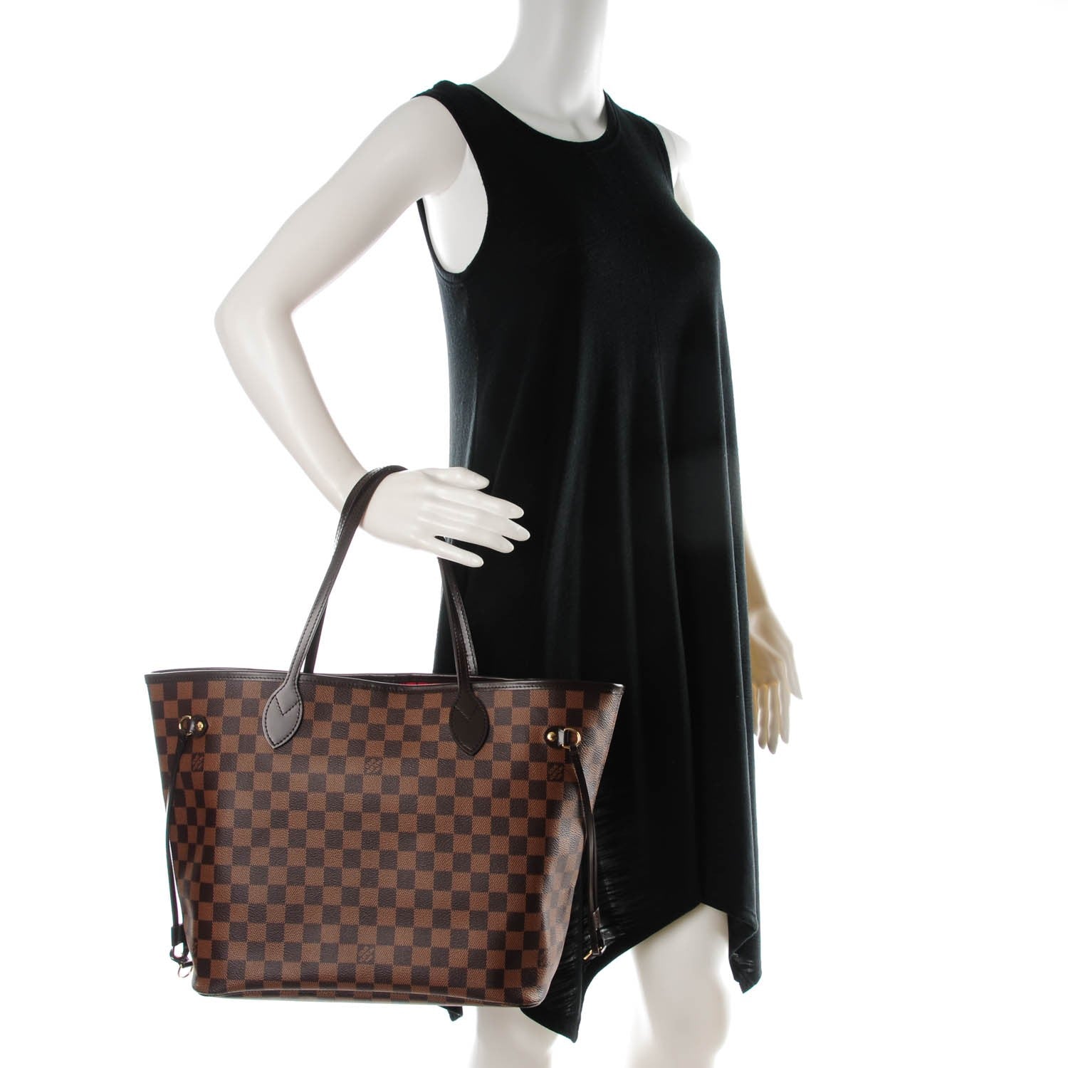 Louis Vuitton Damier Ebene Neverfull MM 2 of 9