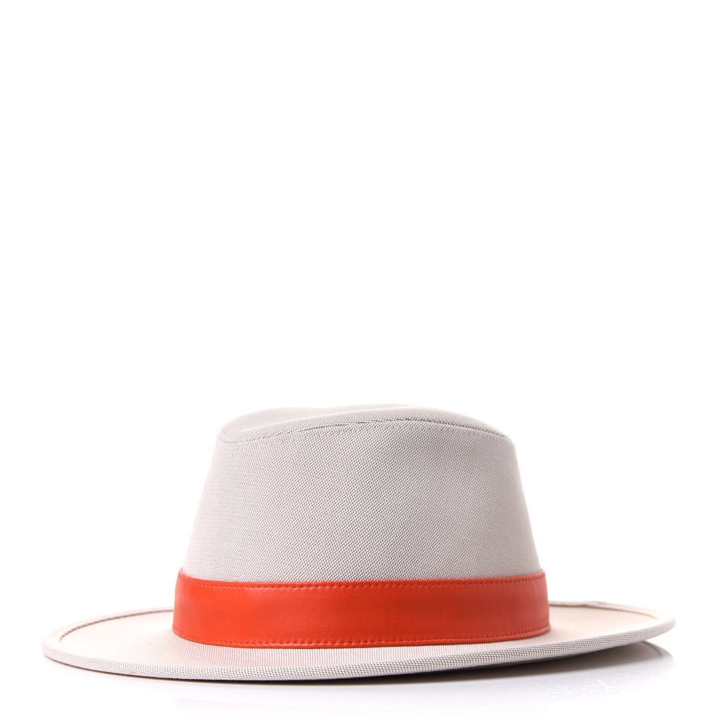Toile Lambskin Ossie Hat 56 Noisette Rubis
