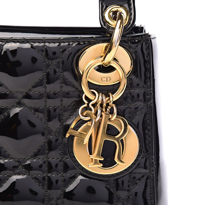 Christian Dior Patent Cannage Mini Lady Dior Black 15 of 15