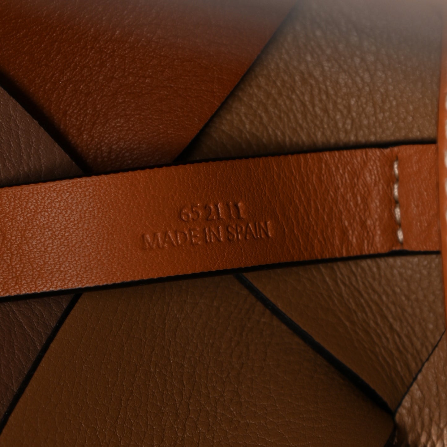 Calfskin Small Woven Basket Surplus Bag Hazelnut Camel