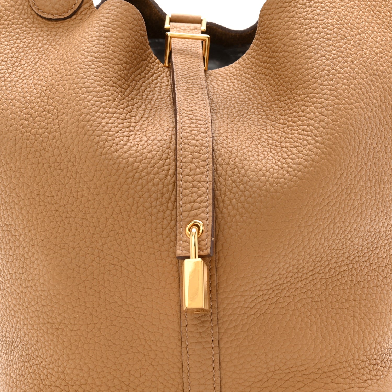 Hermes Taurillon Clemence Picotin Lock 18 PM Chai 8 of 11