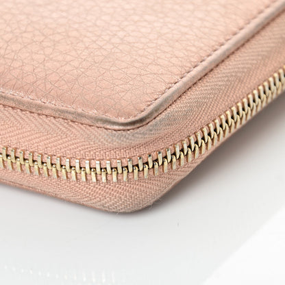 Gucci Metallic Calfskin Soho Zip Around Wallet Pink 10 of 14