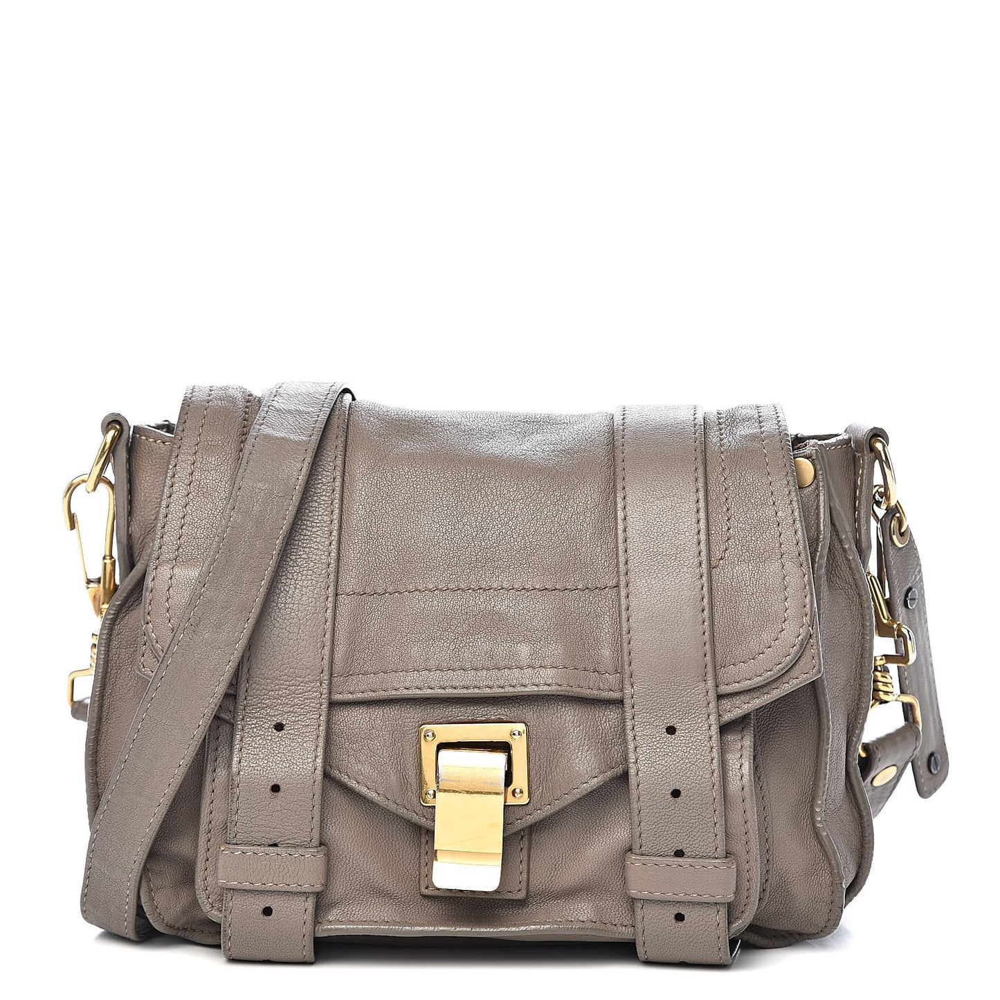 Lambskin PS1 Mini Pouch Messenger Smoke