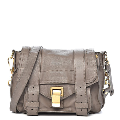 Proenza Schouler Lambskin PS1 Mini Pouch Messenger Smoke 1 of 11