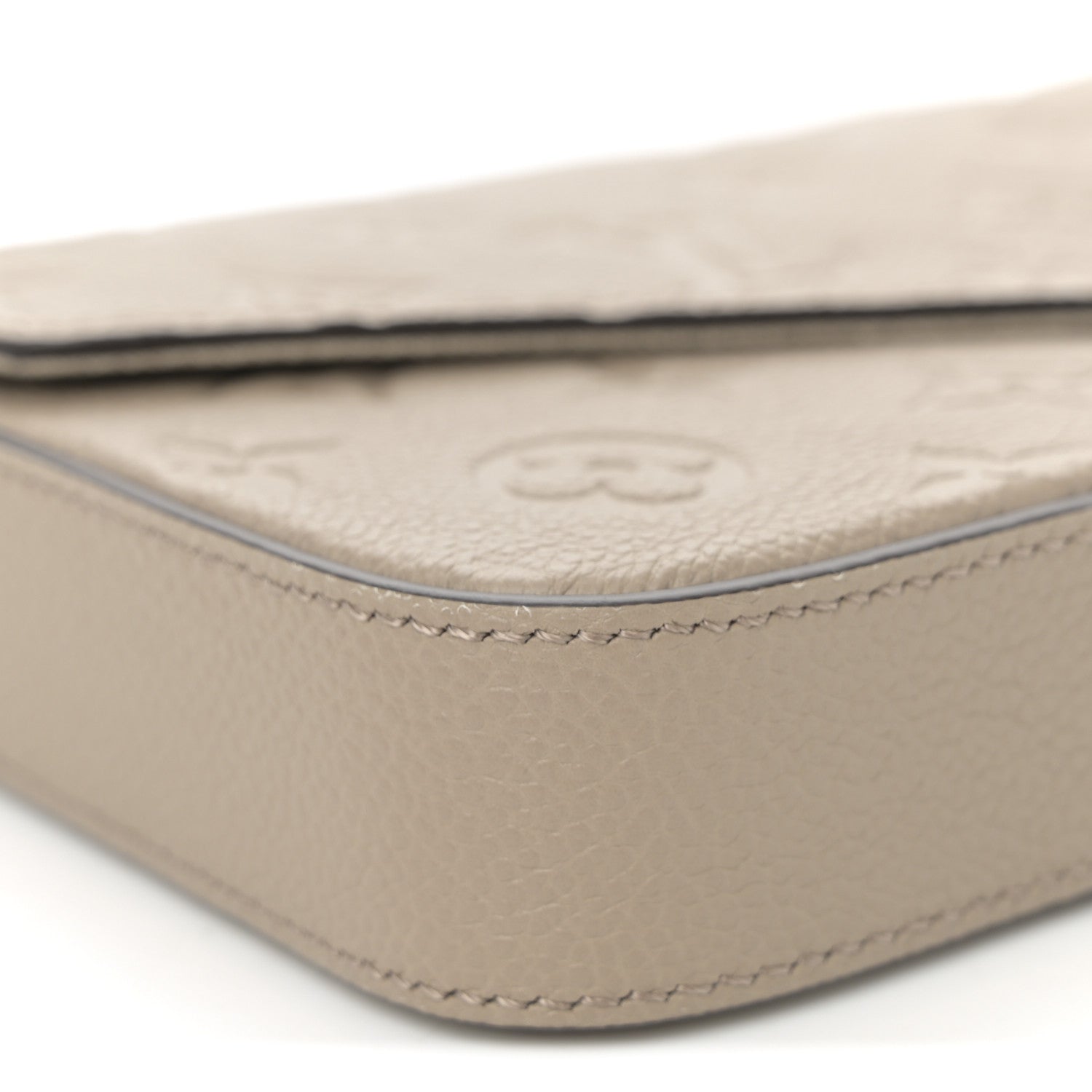 Louis Vuitton Empreinte Pochette Felicie Chain Wallet Tourterelle 9 of 11