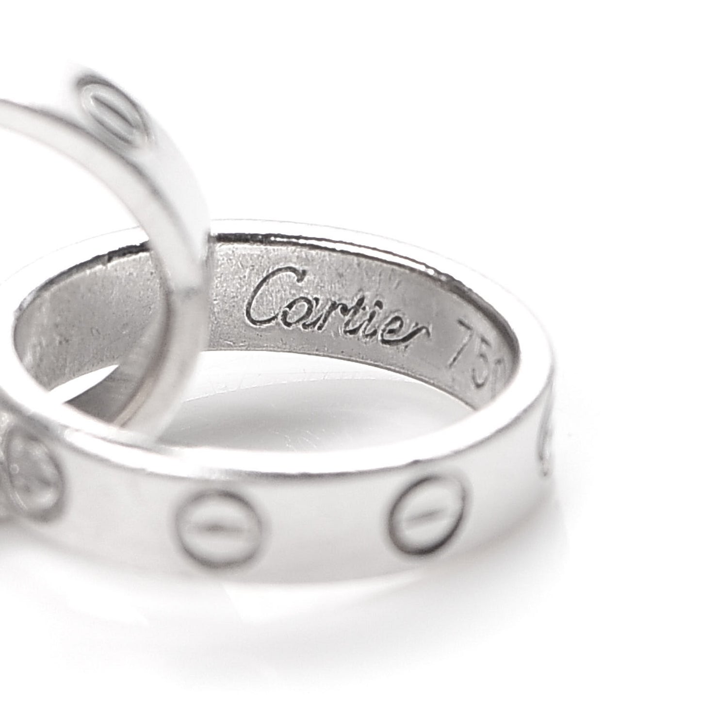 18K White Gold Interlocking LOVE Bracelet