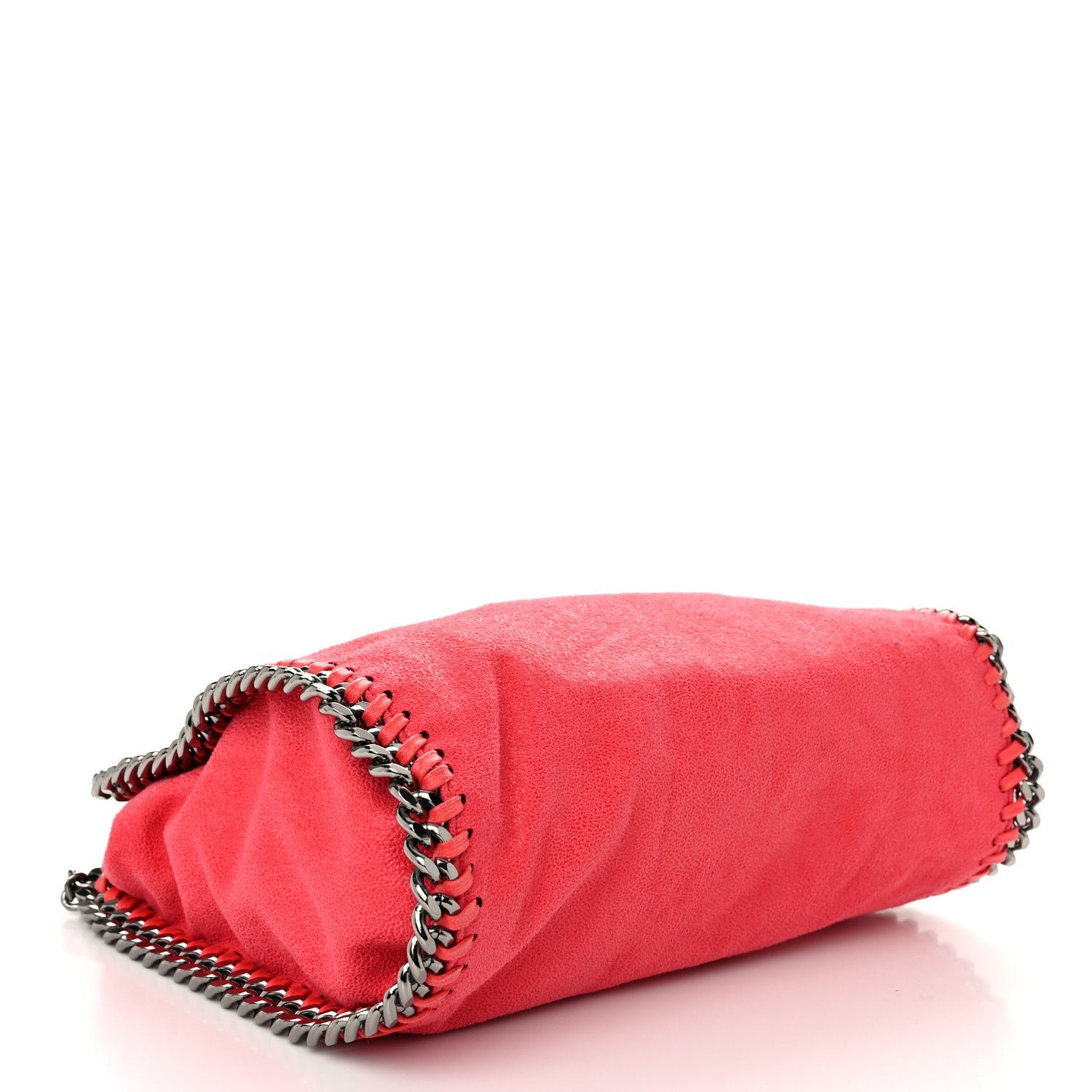 Stella McCartney Shaggy Deer Mini Falabella Fold Over Tote Pink Fluo 4 of 9