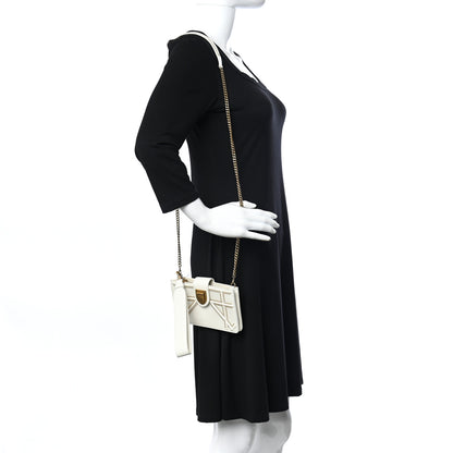 Christian Dior Lambskin Studded Phone Case Diorama Latte 2 of 9