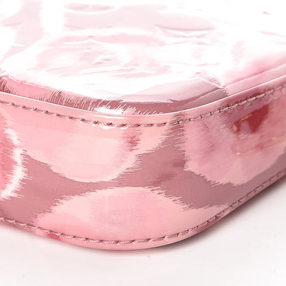 Louis Vuitton Vernis Ikat Pochette Accessories NM Rose Velours 6 of 9