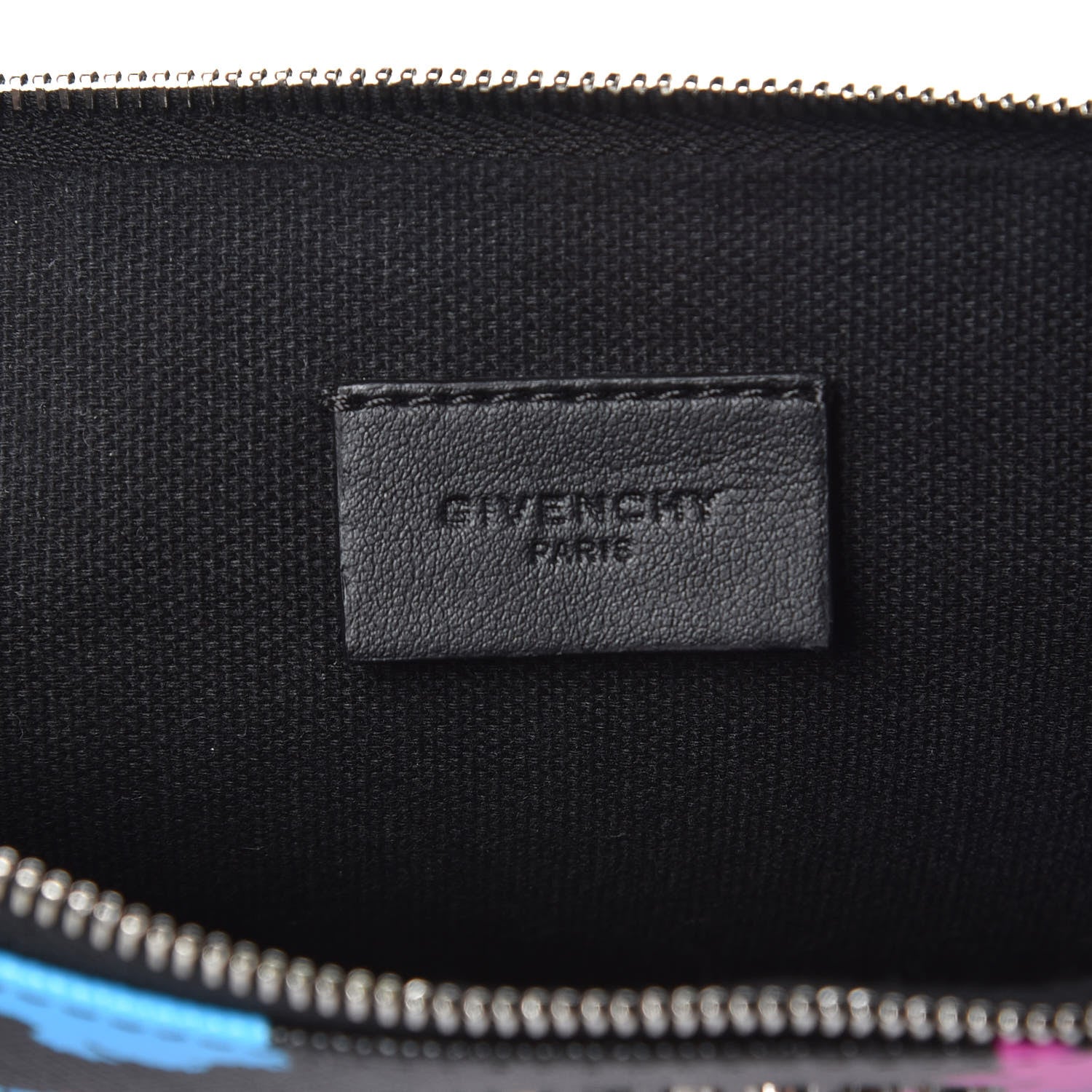 Givenchy Coated Canvas Floral Print Zip Pouch Multicolor 6 of 8