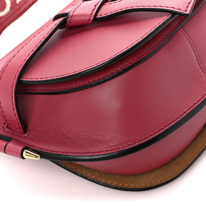 Loewe Calfskin Jacquard Mini Gate Dual Bag Plumrose 9 of 11