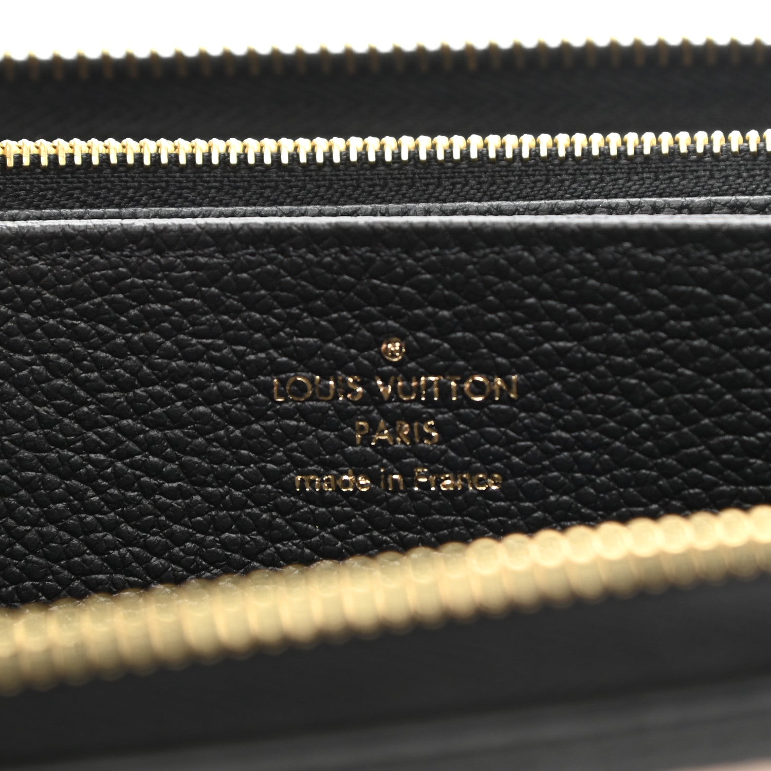Louis Vuitton Empreinte Monogram Giant Zippy Wallet Black Beige 6 of 8