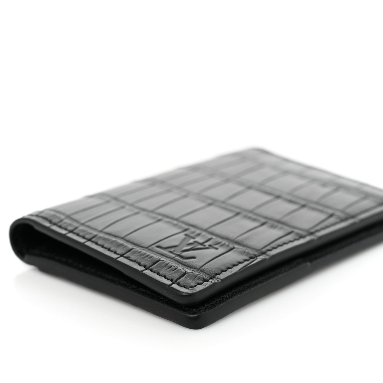 Louis Vuitton Crocodile Pocket Organizer Black 7 of 8