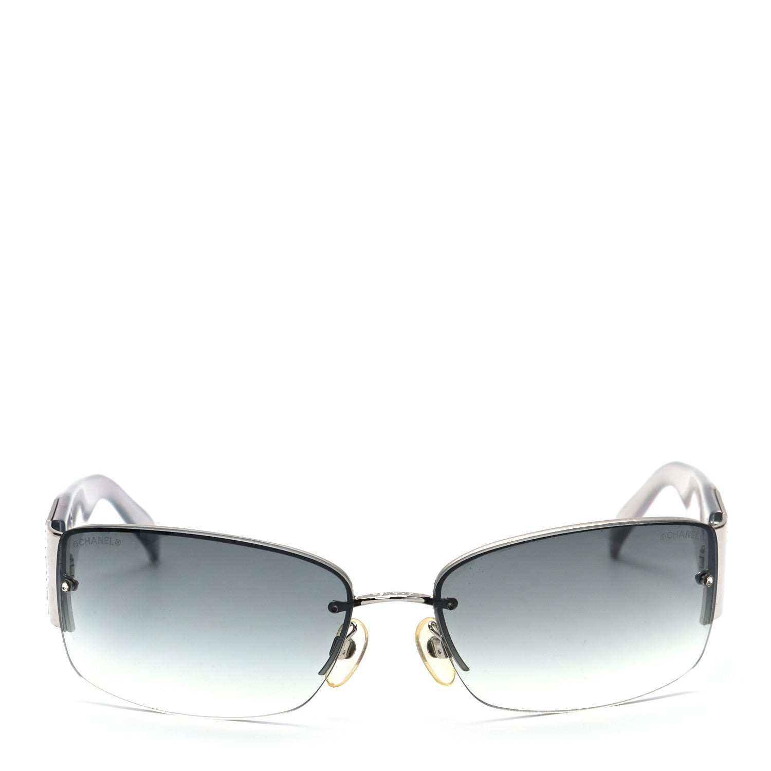 Chanel Crystal CC Sunglasses 4117-B Silver 2 of 6