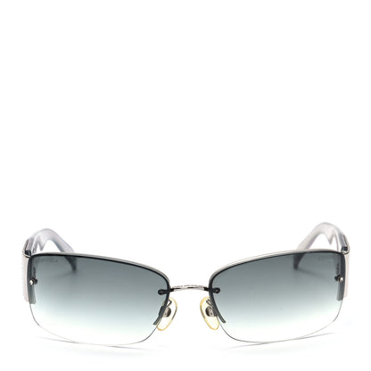 Chanel Crystal CC Sunglasses 4117-B Silver 2 of 6