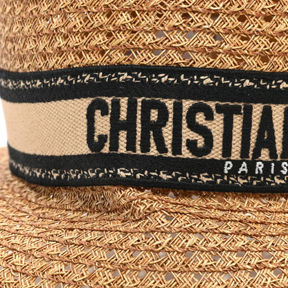 Christian Dior Straw Bucket Hat 57 Natural 8 of 10