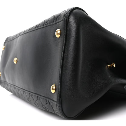 Gucci Guccissima Signature Large Shoulder Tote Bag Black 10 of 10