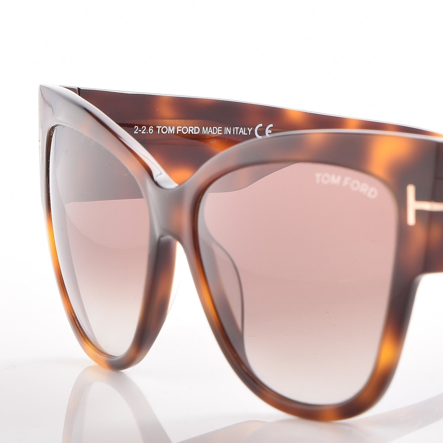 Acetate Anoushka Cat Eye Sunglasses TF371 Tortoise Shell