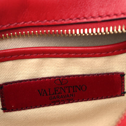 Valentino Garavani Calfskin Rockstud Camera Crossbody Bag Red 6 of 8