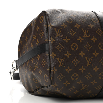 Louis Vuitton Monogram Macassar Keepall Bandouliere 45 16 of 23