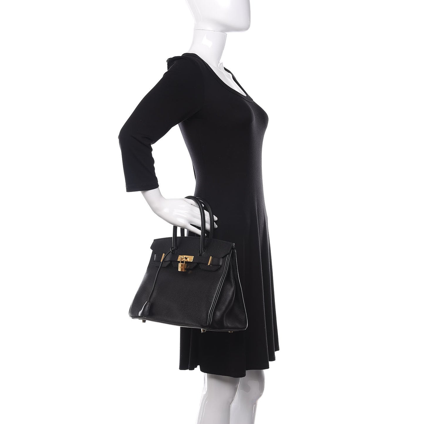 Epsom Birkin 30 Black