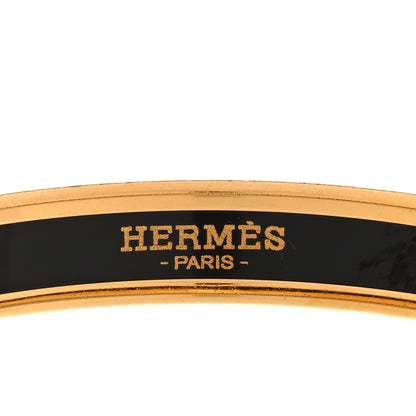 Hermes Enamel Printed Colliers de Chiens Narrow Bracelet 62 3 of 5