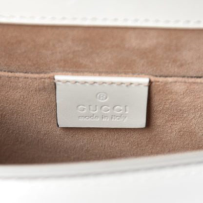 Gucci Calfskin Mini Sylvie Top Handle Bag White 7 of 12