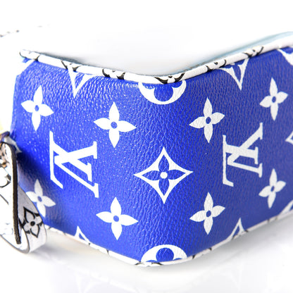 Louis Vuitton Monogram Giant Capri Beach Pouch Blue 7 of 12