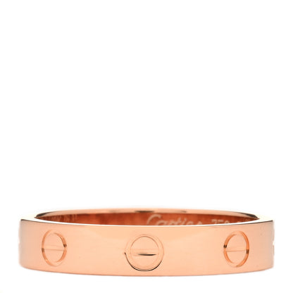 Cartier 18K Pink Gold 4mm LOVE Wedding Band Ring 57 8 1 of 4