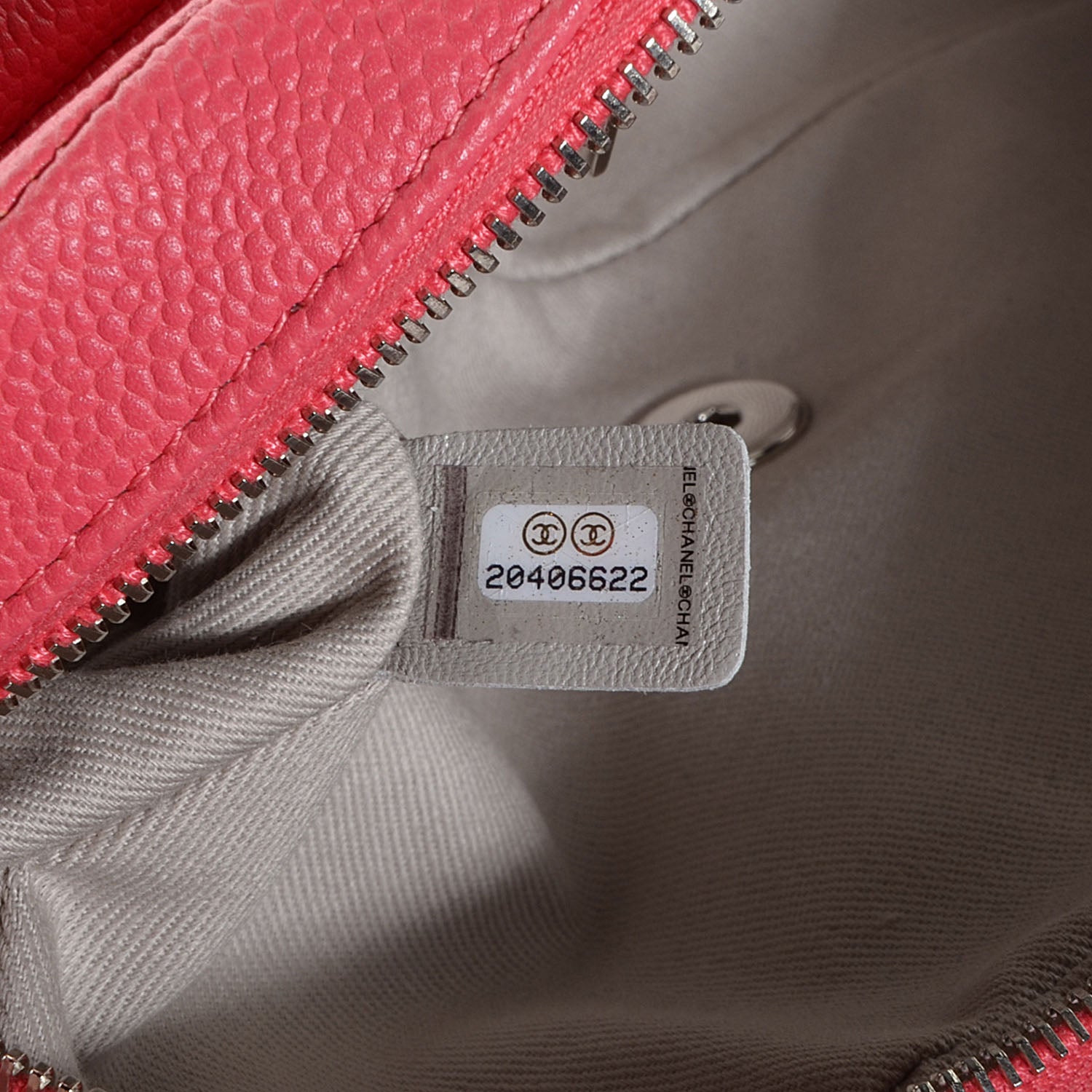 Chanel Caviar Quilted Medium Easy Flap Coral 8 of 9