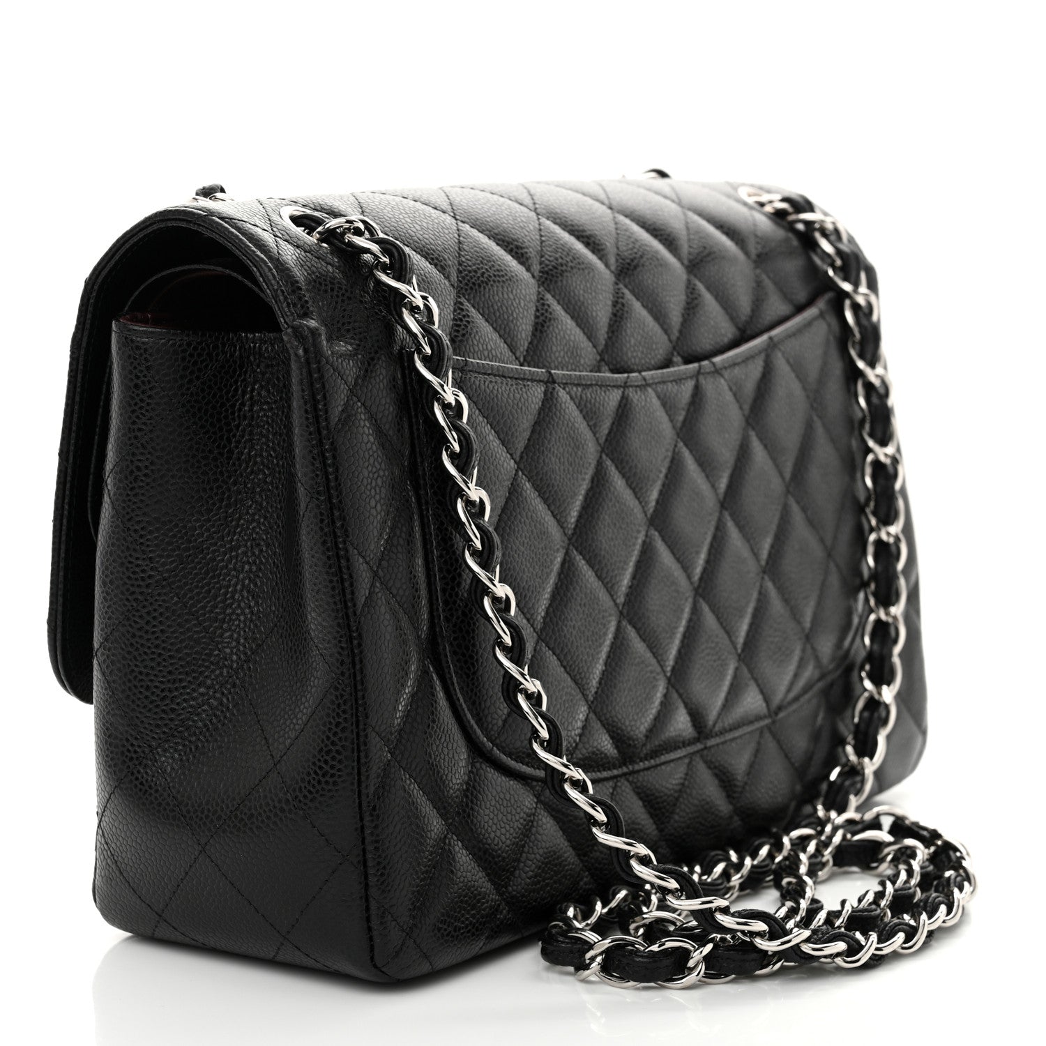 Chanel Caviar Quilted Jumbo Double Flap Black 3 of 11