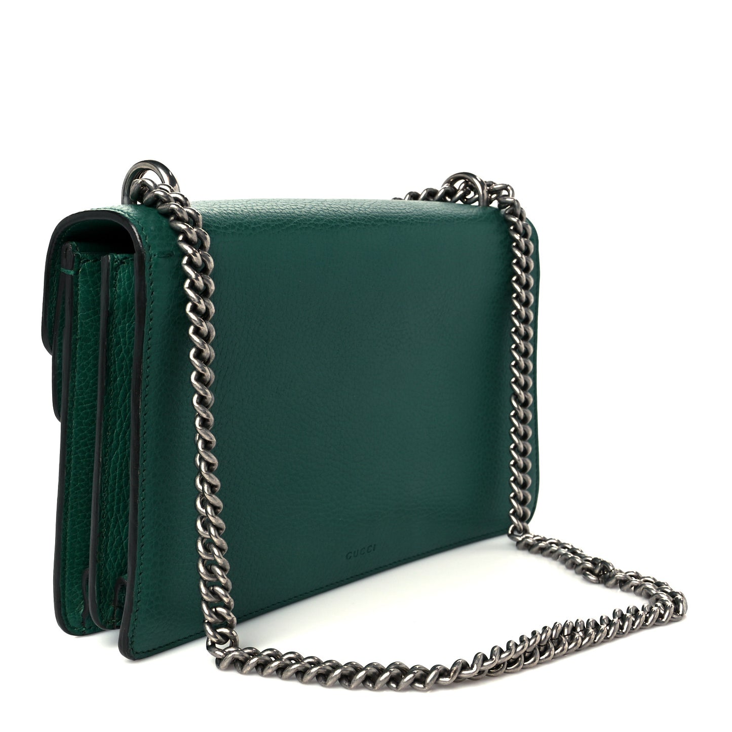 Dollar Calfskin Crystal Small Dionysus Shoulder Bag Emerald