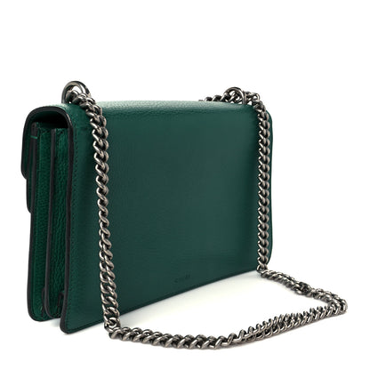 Gucci Dollar Calfskin Crystal Small Dionysus Shoulder Bag Emerald 3 of 12