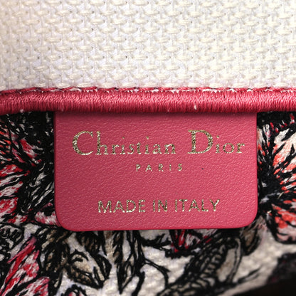 Christian Dior Canvas Embroidered Medium Butterfly Print Book Tote Multicolor 6 of 9