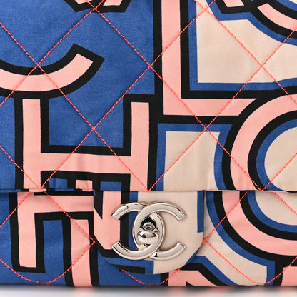 Chanel Nylon Printed Maxi Flap Multicolor 8 of 10